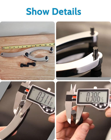Salade chrome-plated alloy steel tool blends durability with a polished look.
