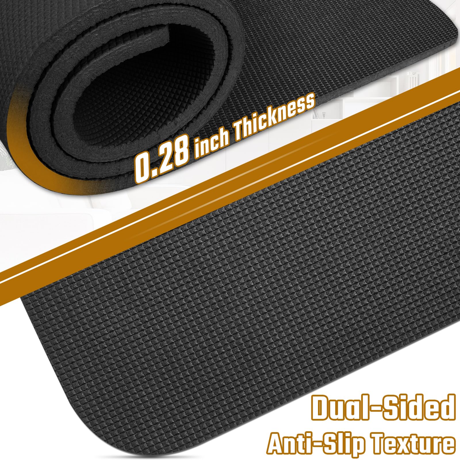 Salcod 30-inch mat adapts to furniture size for secure placement.
