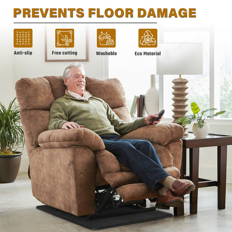 Salcod non-slip floor protector under chairs for stable seating.