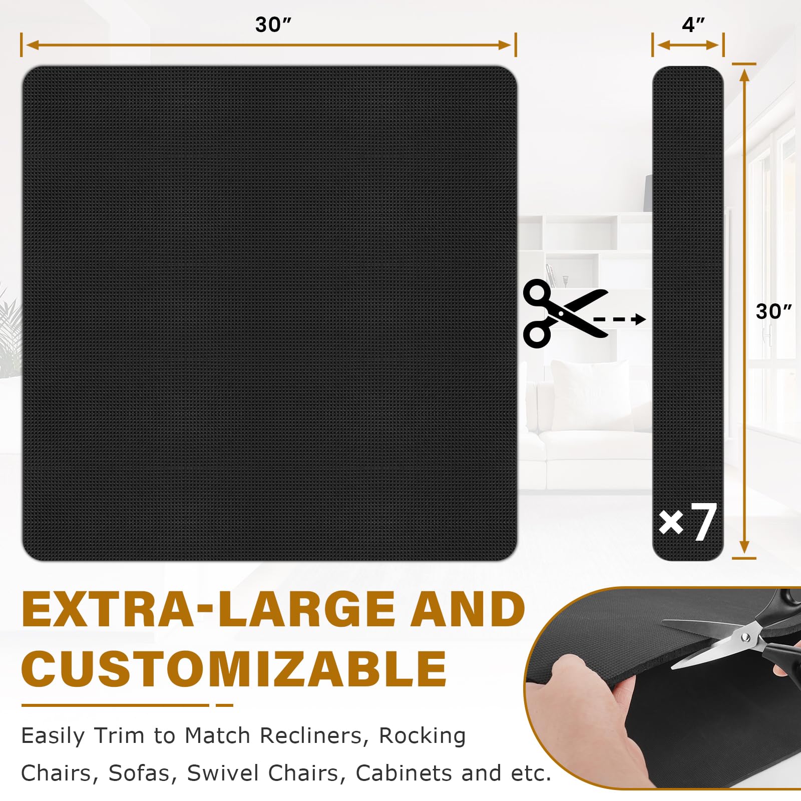 Salcod universal floor protector works on hardwood, tile, and carpet.