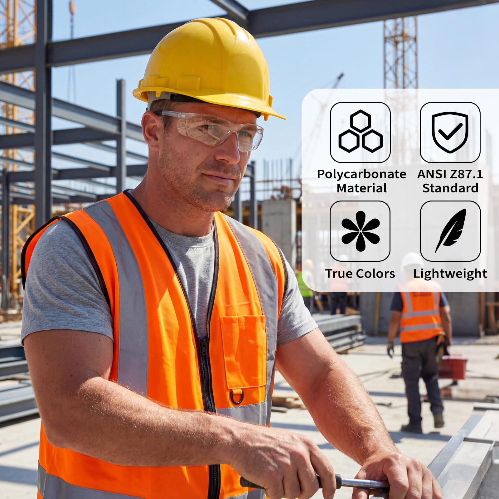 Salfboy clear lenses with wraparound fit for unobstructed visibility