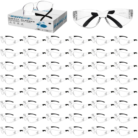 Salfboy Clear Safety Glasses offer comfortable eye protection for outdoor work and everyday tasks.