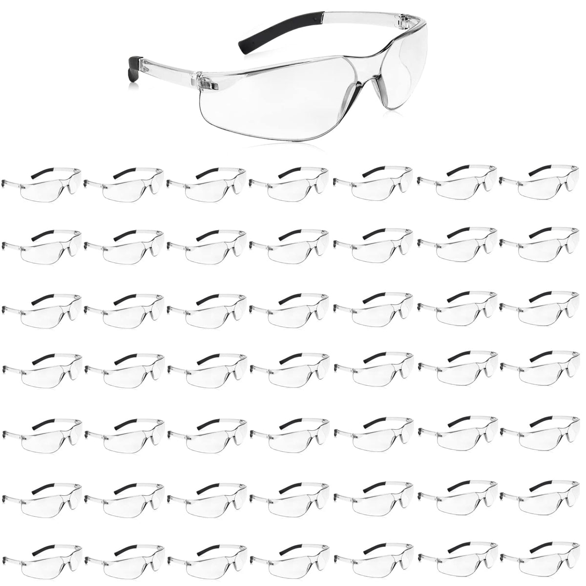 Salfboy clear safety glasses with wraparound design for all-day eye protection