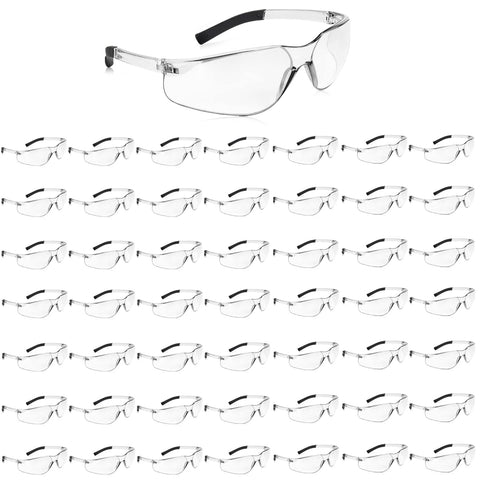 Salfboy clear safety glasses with wraparound design for all-day eye protection