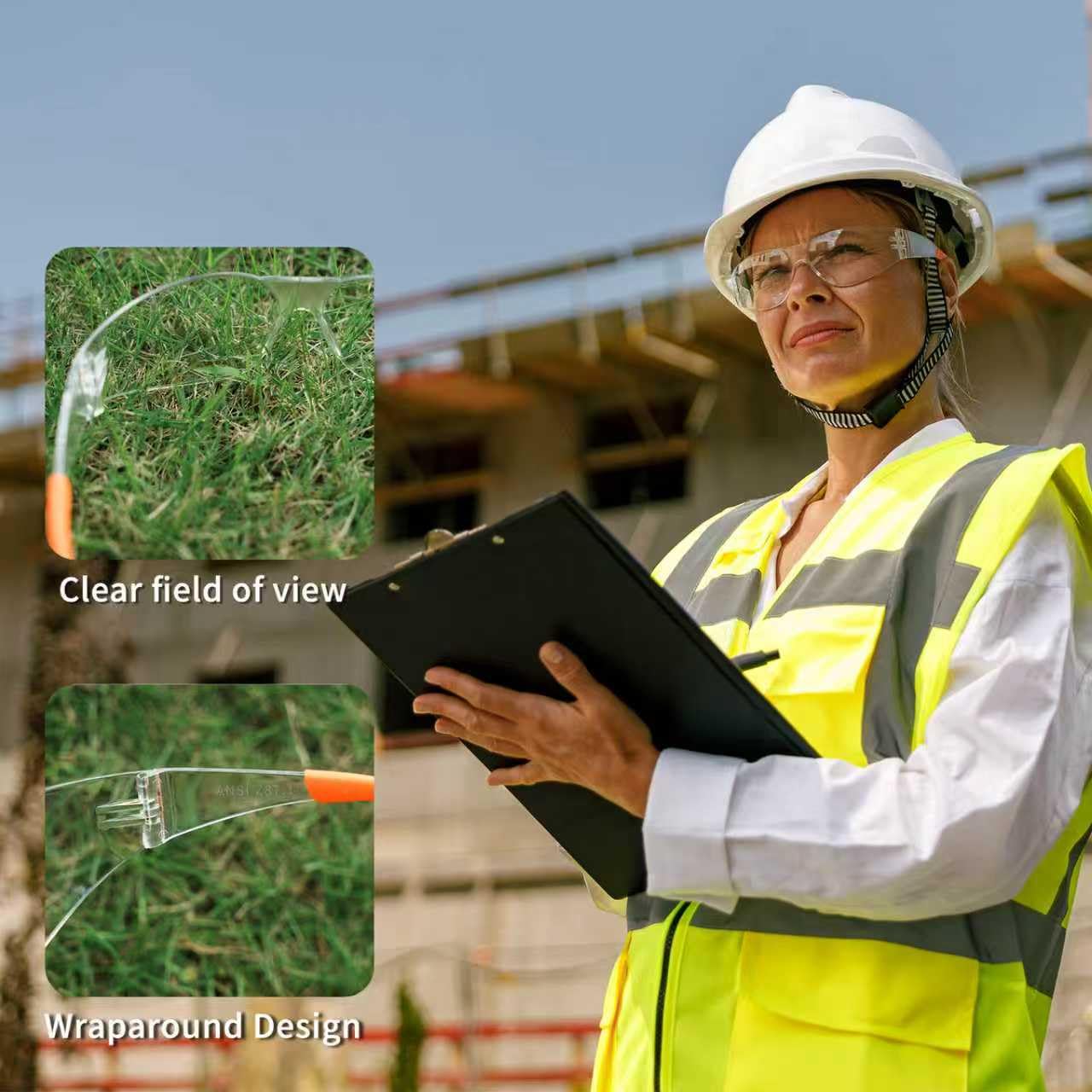 Salfboy unisex safety glasses suitable for diverse faces and teams