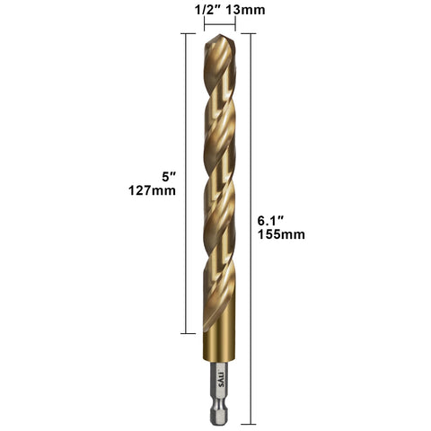 SALI cobalt drill bit with 135-degree point enables easy starts on tough materials