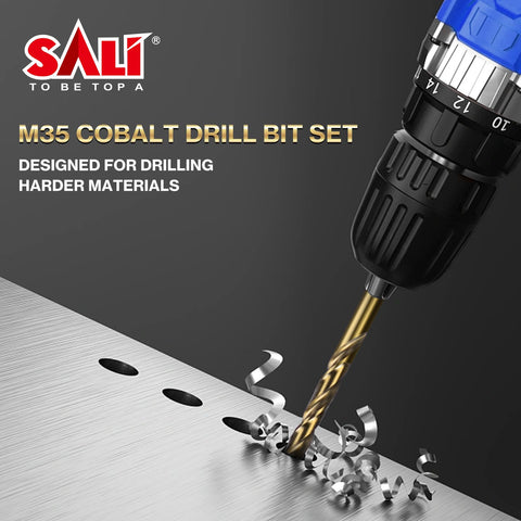 SALI cobalt drill bit is favored by professionals for electricians and plumbers jobs