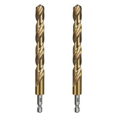 SALI cobalt drill bit set, one-half-inch hex shank, two-pack for versatile material penetration