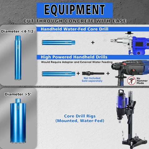 SALI core bit drilling concrete, brick and stone with stable performance