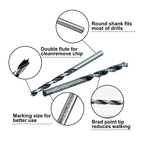 SALI drill bits with smooth body and titanium coating for durability