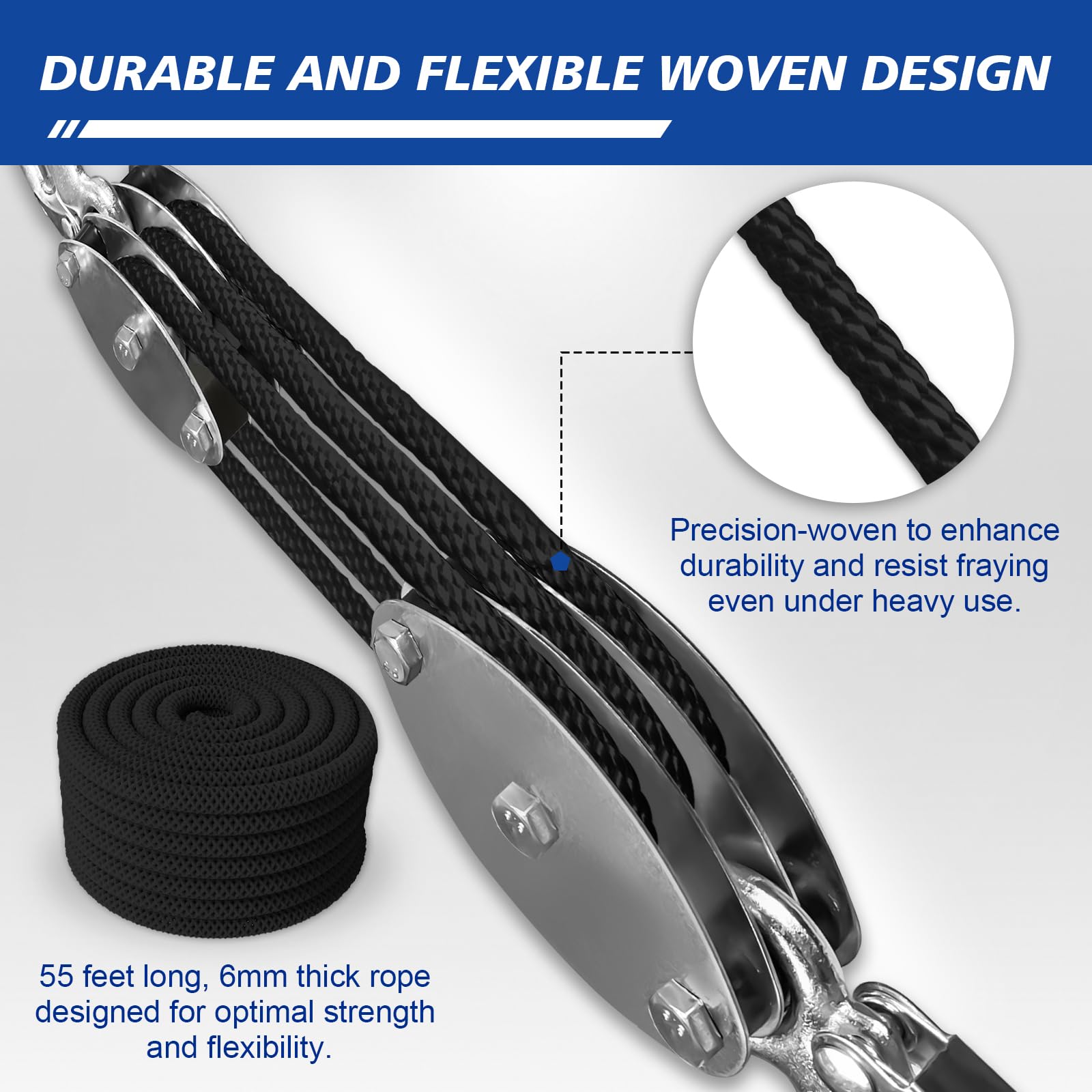 SALIFTFE anti-drop hooks provide secure handling during raising and lowering operations.
