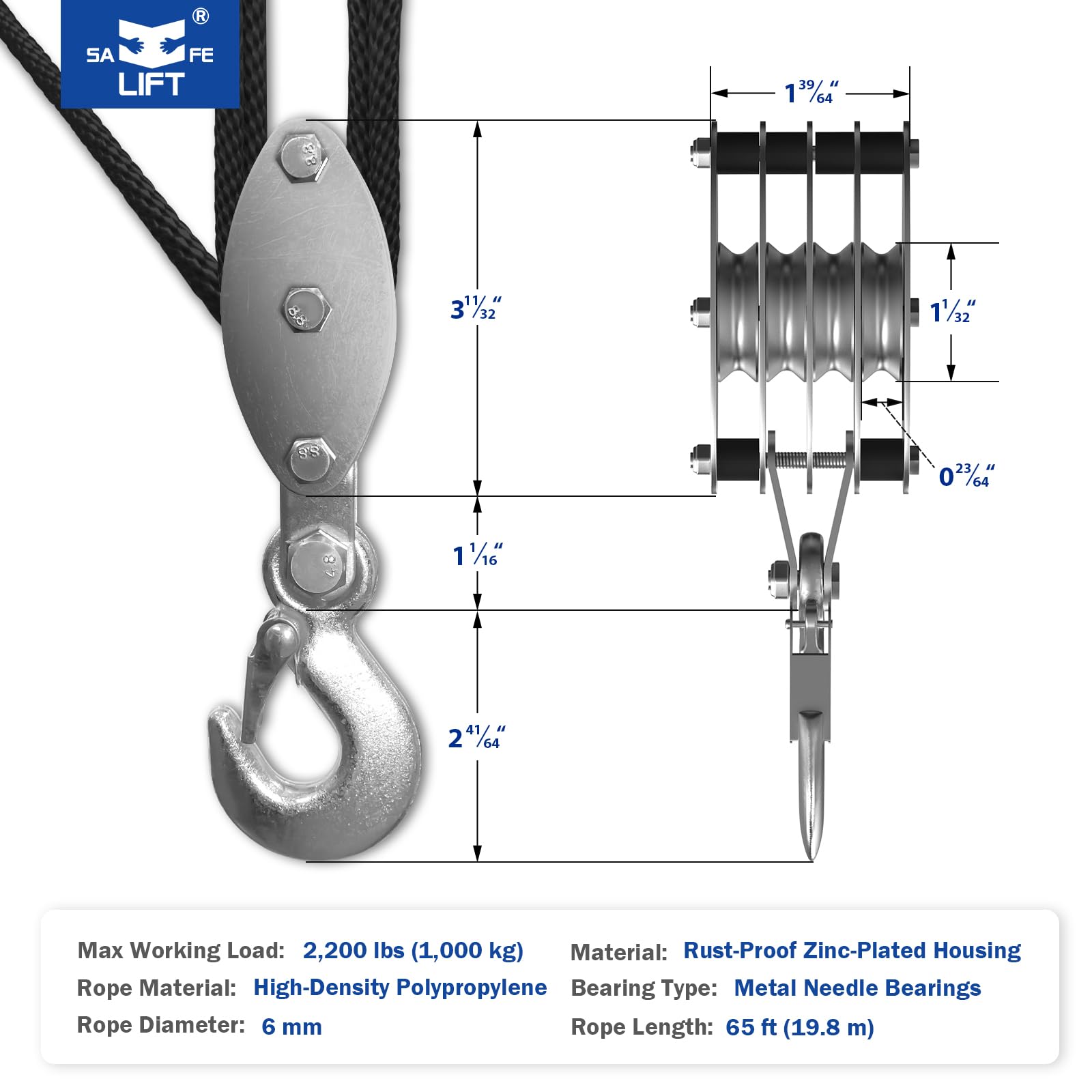 SALIFTFE compact hoist stores neatly after projects