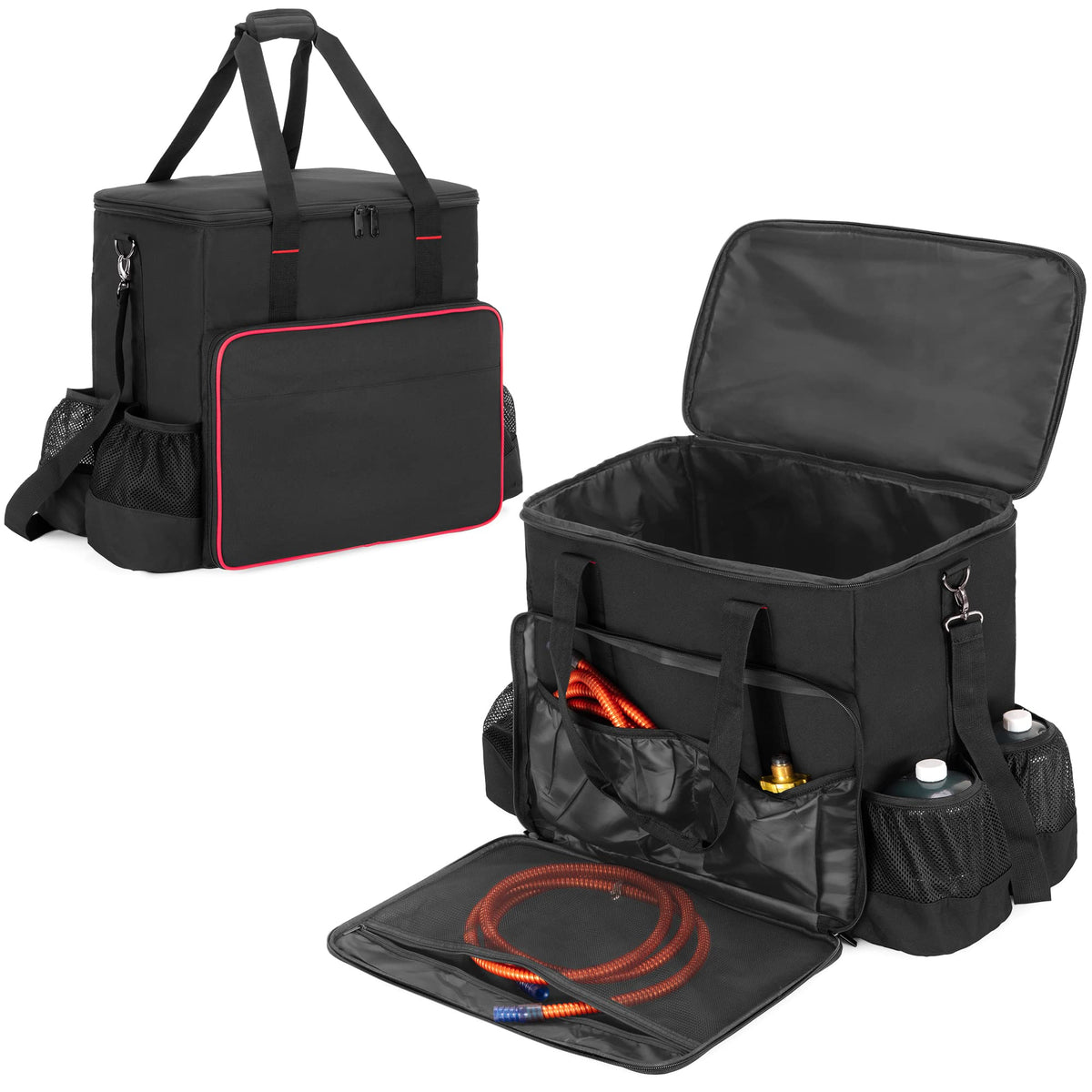 Samdew big heater carry bag front view showing protective padding for Mr. Heater