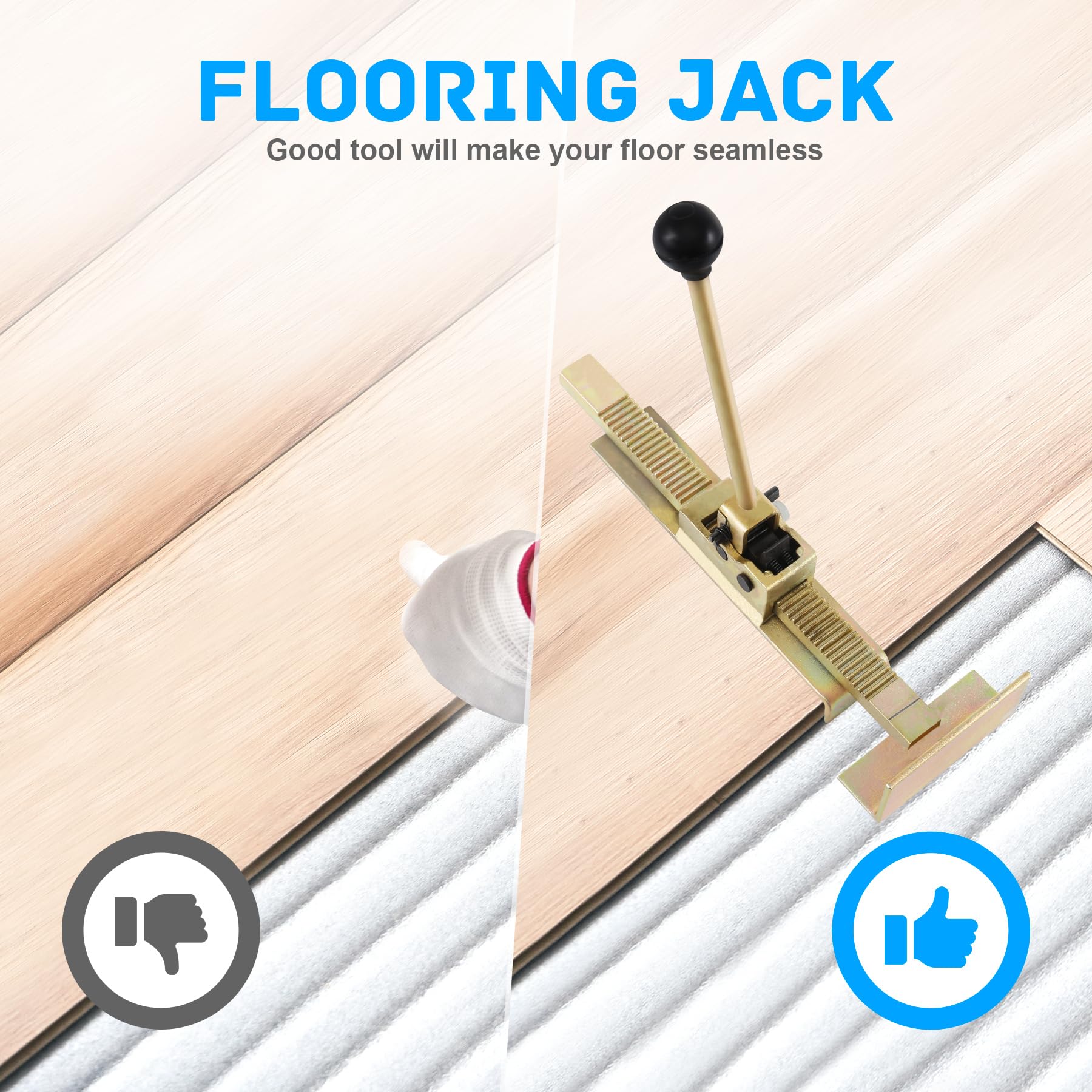 Samger Cast Steel Flooring Jack adjustable thickness suitable for various floors.