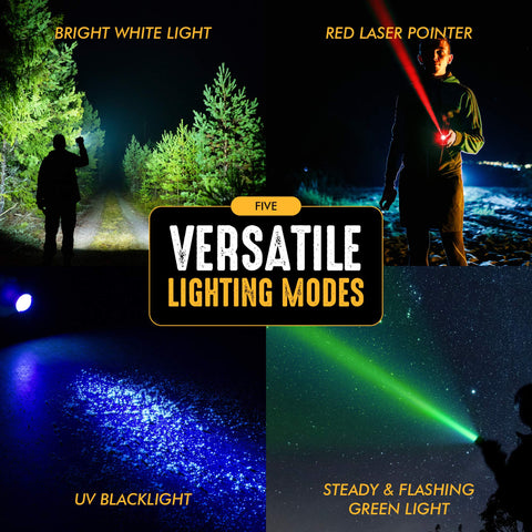SAMLITE UV blacklight reveals hidden details for inspections.