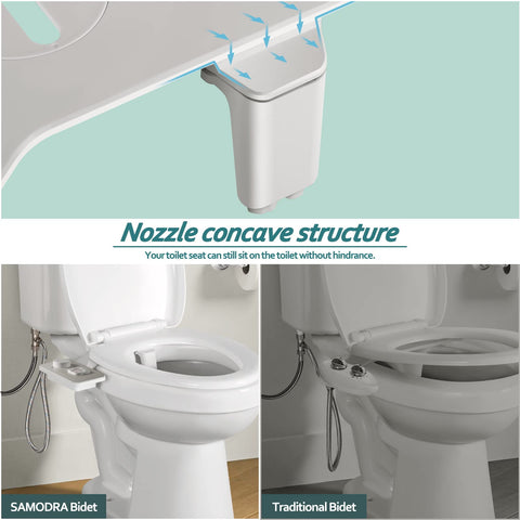 SAMODRA adjustable water spray for personalized comfort.