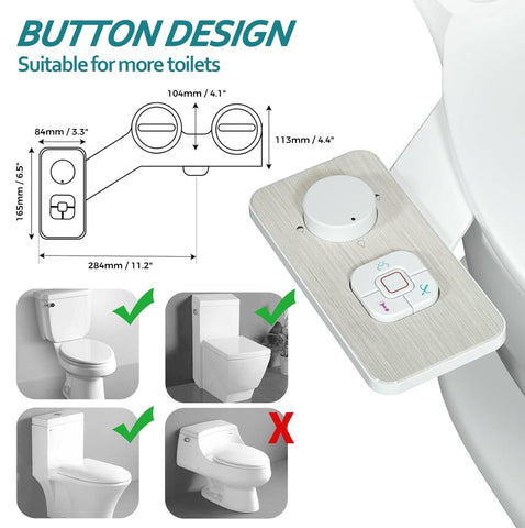SAMODRA brushed nickel control panel for easy water pressure adjustment.