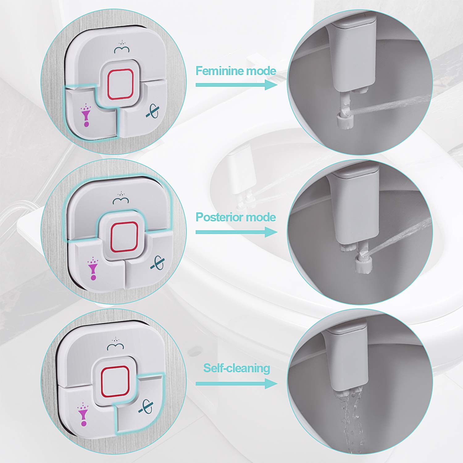 SAMODRA easy installation on most two-piece toilets.