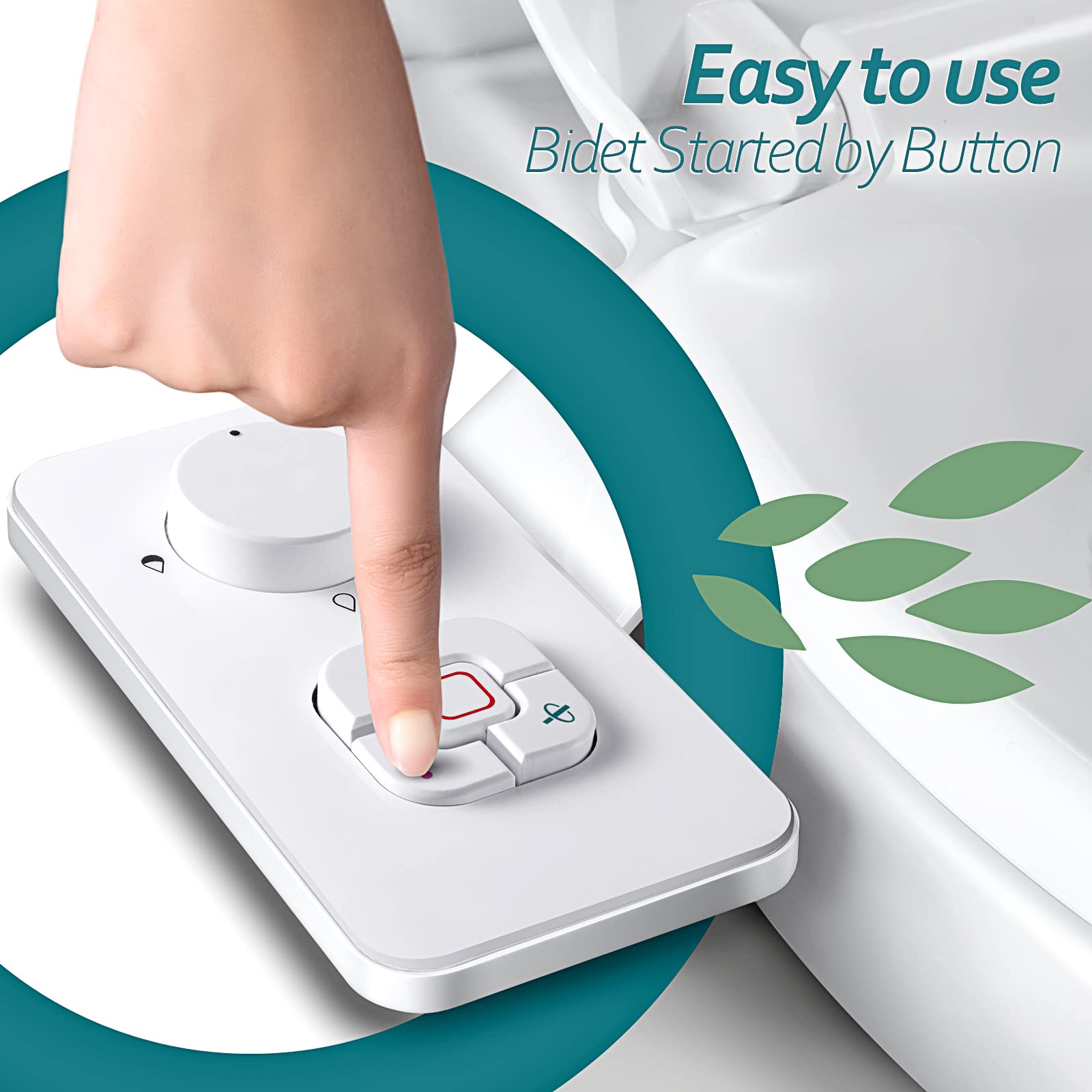 SAMODRA bidet attachment easy installation on most two-piece toilets