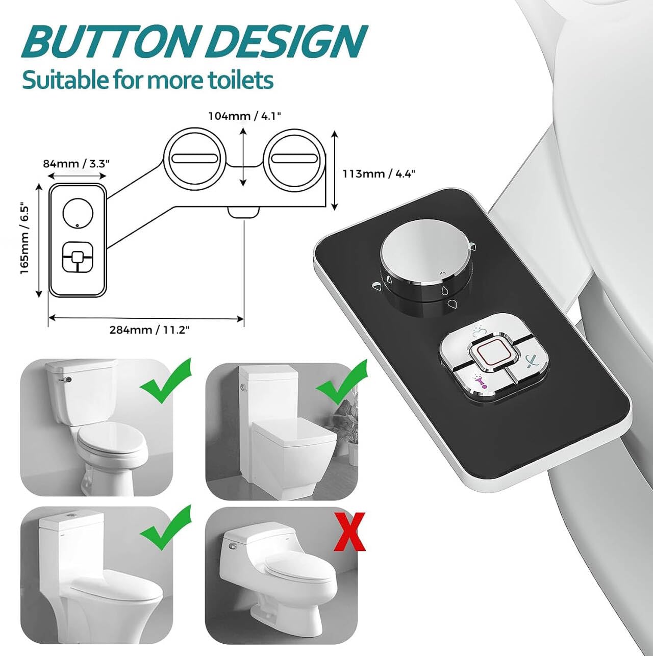 SAMODRA Bidet Attachment self-cleaning system keeps nozzles sanitary between uses