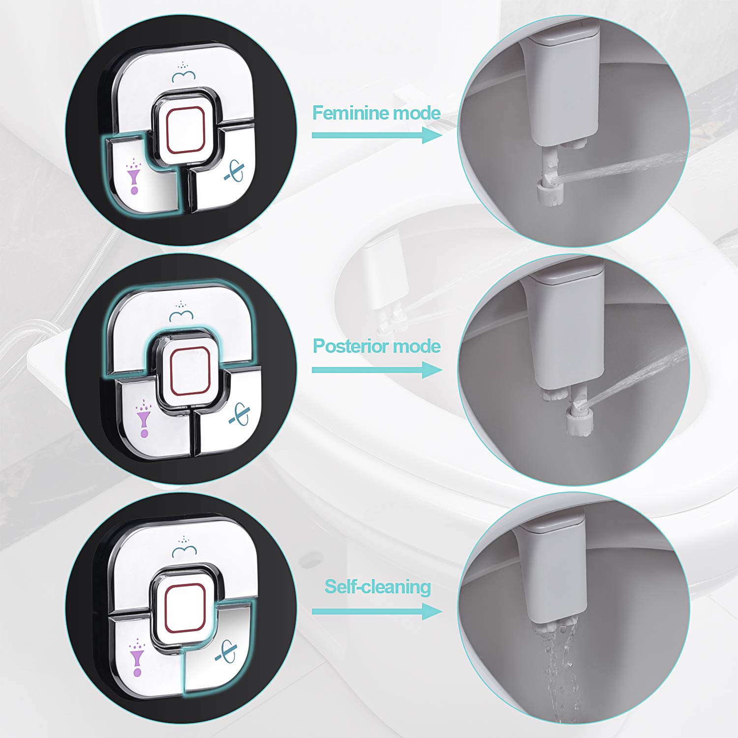 SAMODRA Bidet Attachment steel hose delivers reliable cold water supply