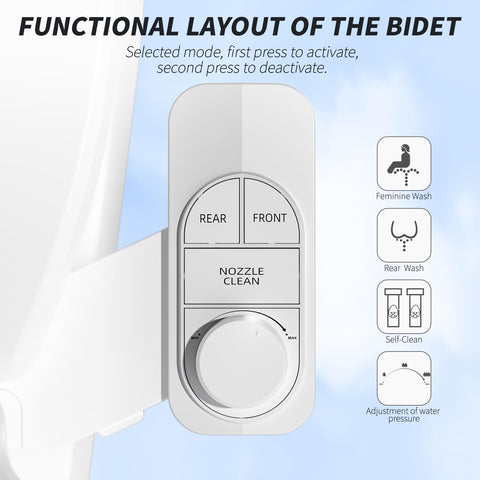 SAMODRA water pressure knob for adjustable washing comfort