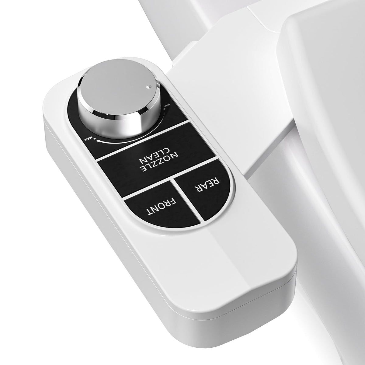 SAMODRA bidet with dual nozzles for front and rear wash, refreshingly clean.