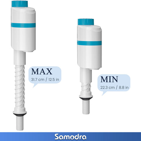 SAMODRA universal-fit valve proves compatibility with most American toilets