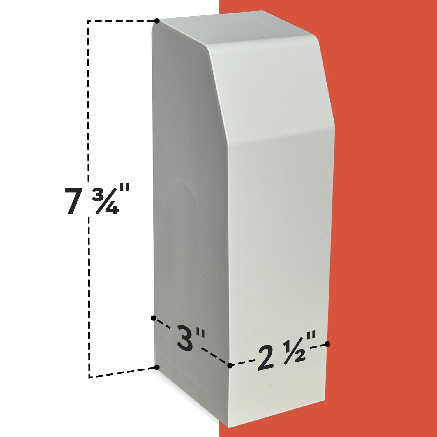 Samorillo clip-inside end cap snaps into baseboard covers securely.