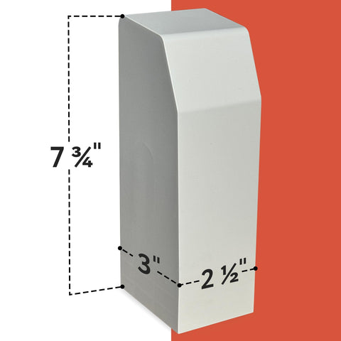 Samorillo clip-inside end cap snaps into baseboard covers securely.