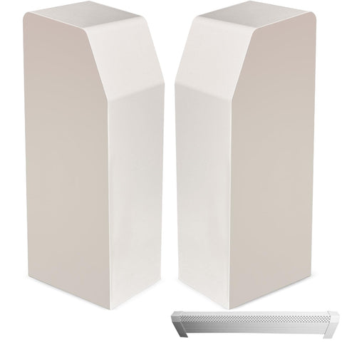 Samorillo left end cap for baseboard heater provides a secure, clean finish.
