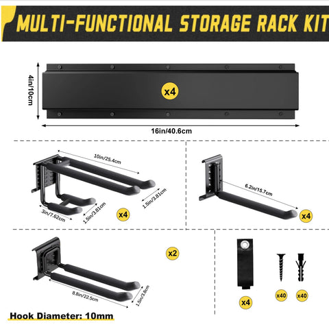 SAMRELAX 18-piece adjustable hanger rack demonstrating flexible layout
