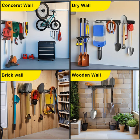 SAMRELAX multifunctional storage system for garage, gym, or workshop