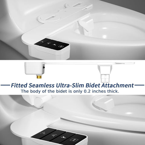 SAMSICHI bidet attachment adjustable pressure for personalized cleanse.