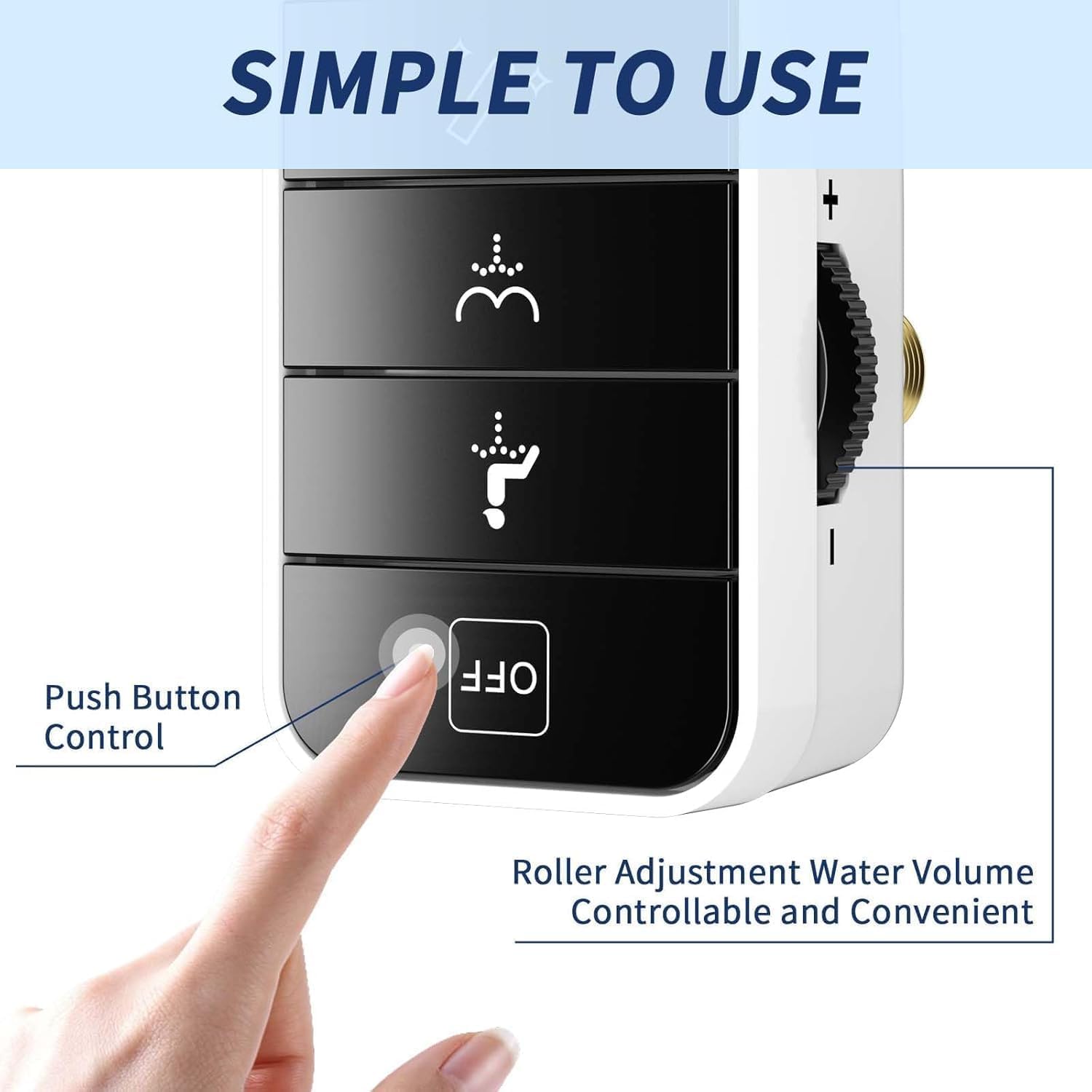 SAMSICHI bidet attachment stainless valve ensures durable connection.