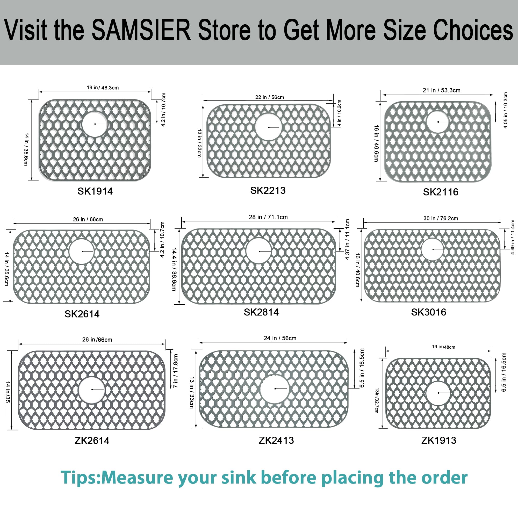 Samsier multipurpose kitchen mat doubles as drying and protection.