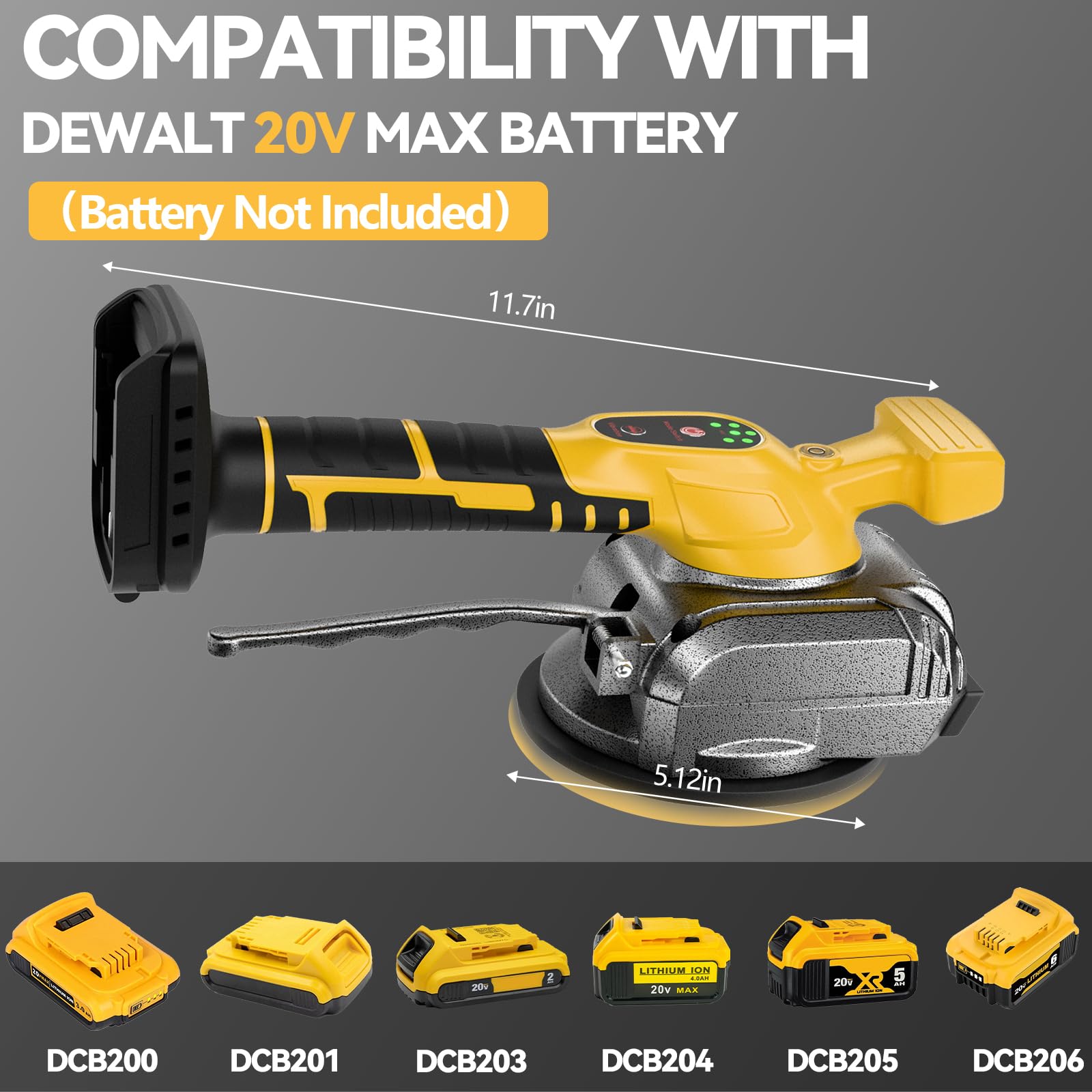 Samvinor tile suction cup grips tile securely for stable leveling.