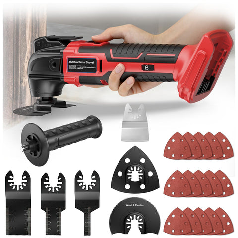 Samvinor cordless oscillating tool with Milwaukee 18V compatibility for versatile on-site power.