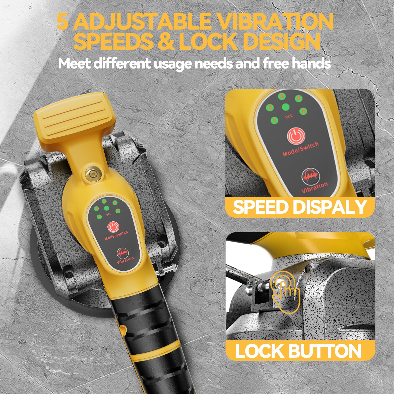 Samvinor bubble level gauge helps precise vertical alignment during tiling.