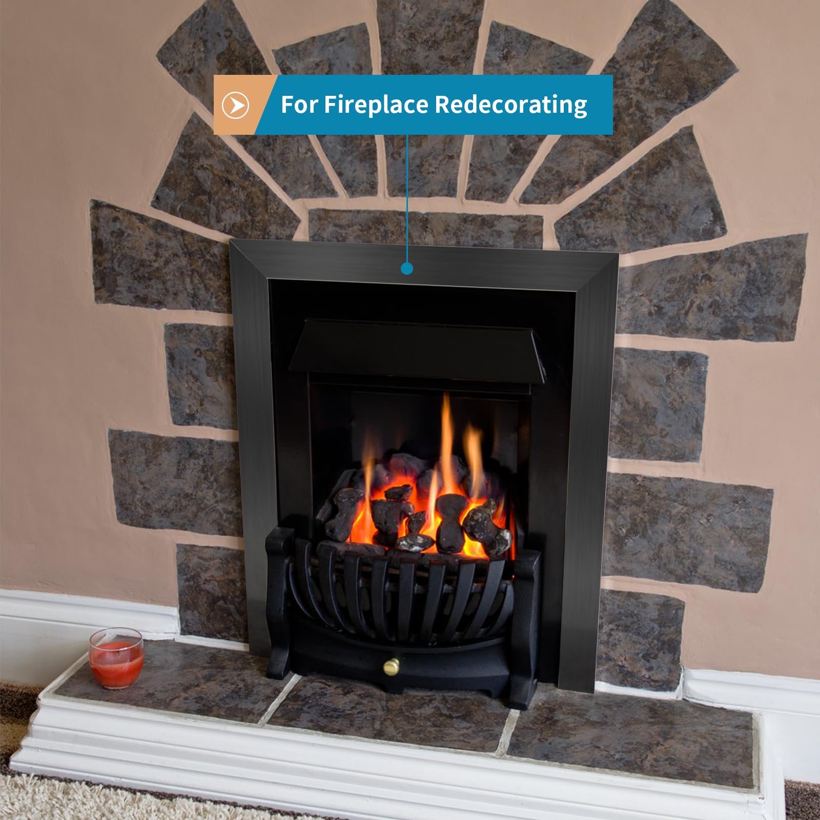 Sanbege brushed black trim blends with modern interior decor.