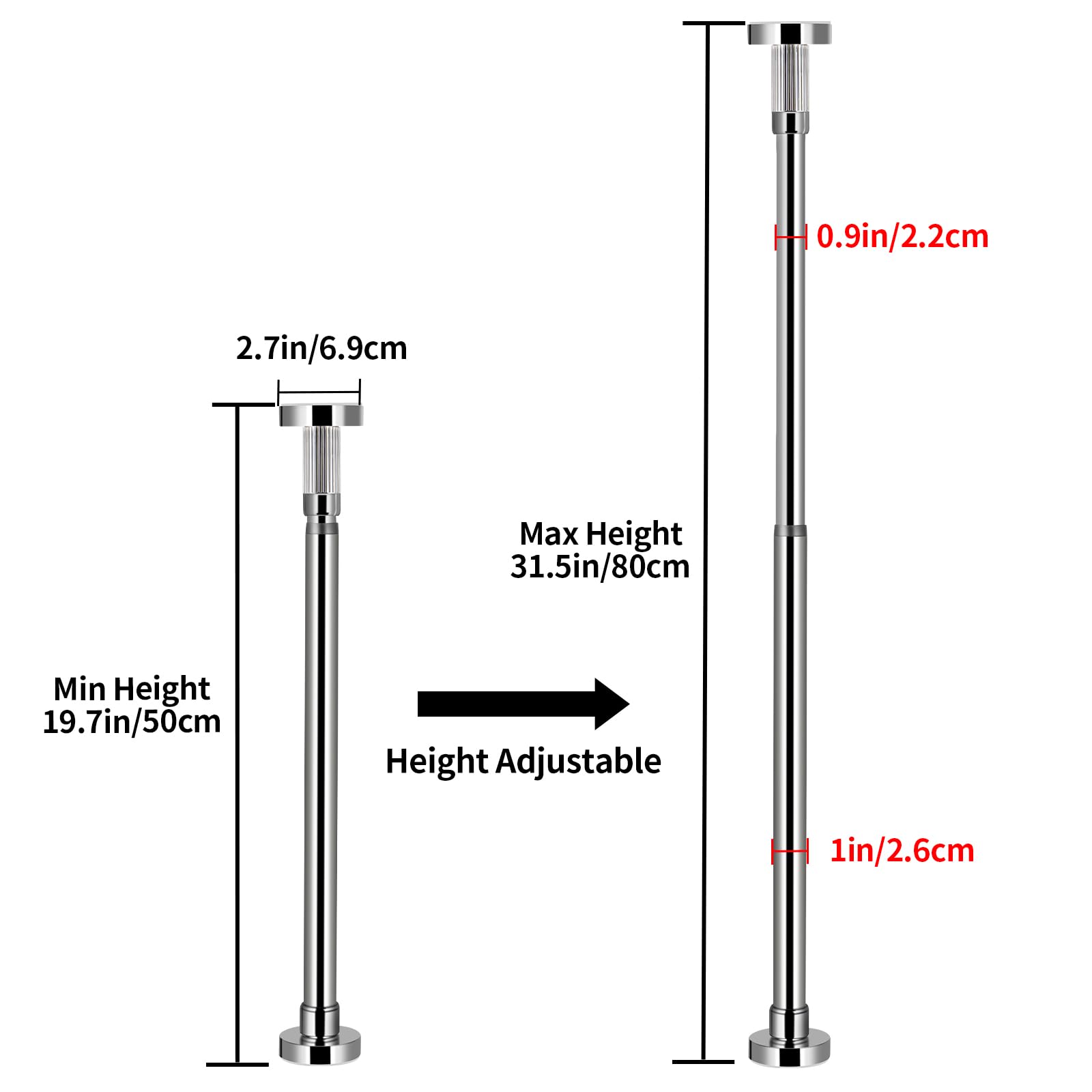 Sanbege stainless steel brackets adjustable height for precise sink alignment.