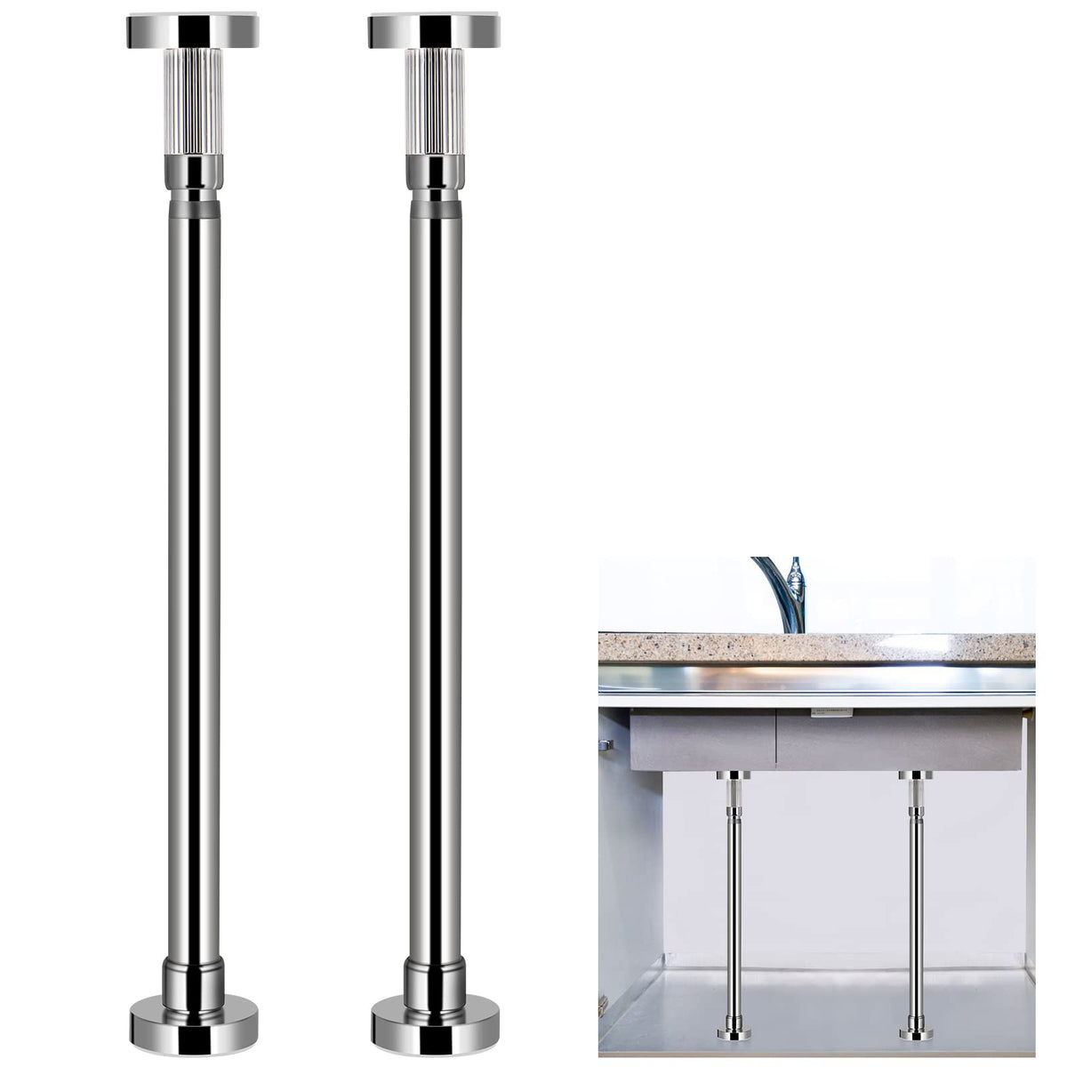 Sanbege undermount brackets under-sink assembly for kitchen stability and easy installation.