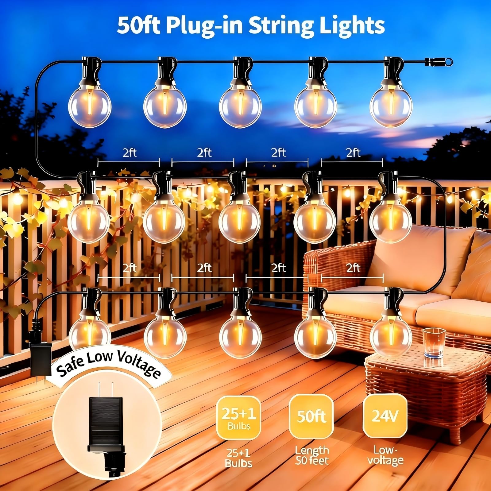 SANBEN dimmable outdoor lights offer customizable ambiance for gatherings.