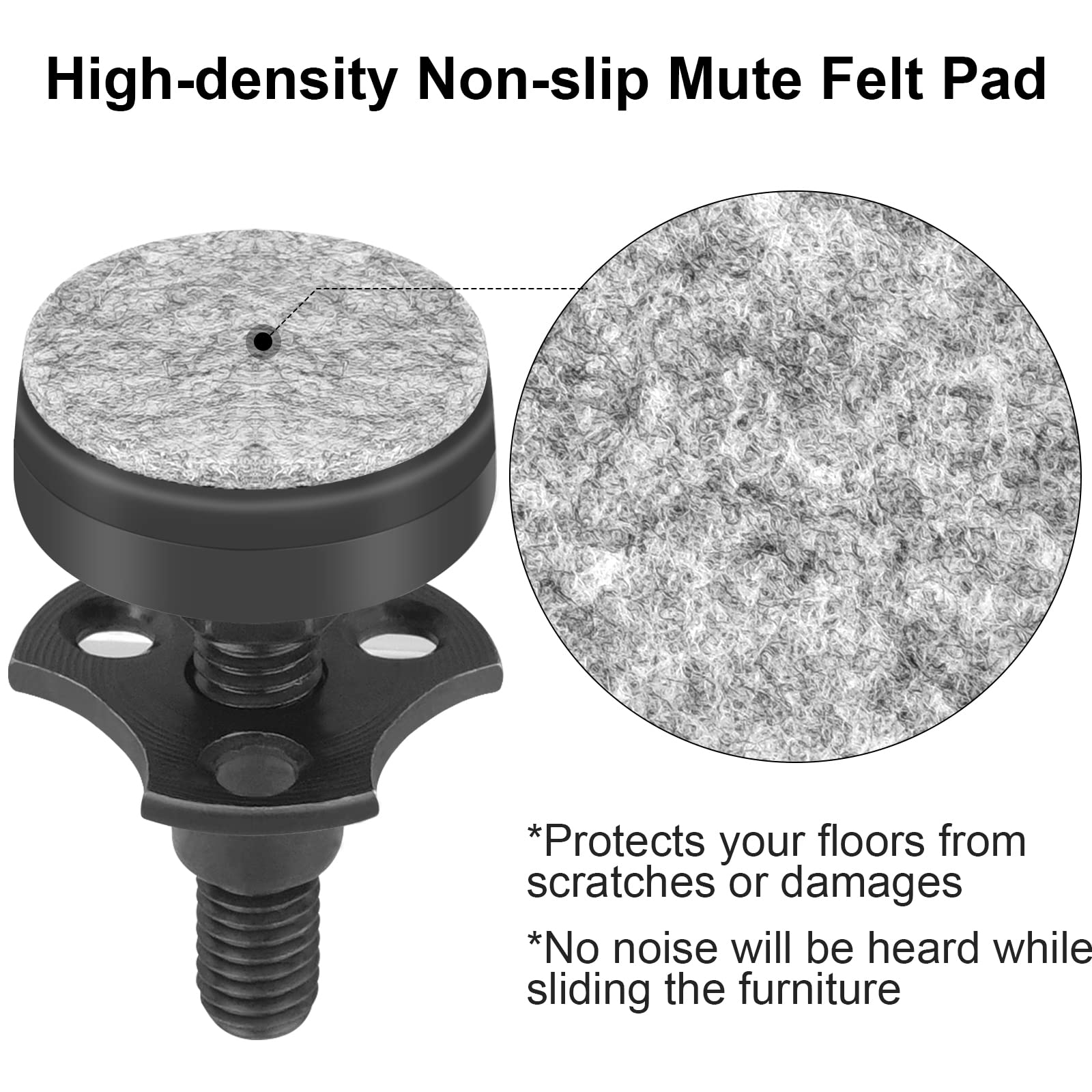 Sanchamy felt pads protect floors and reduce furniture movement noise.
