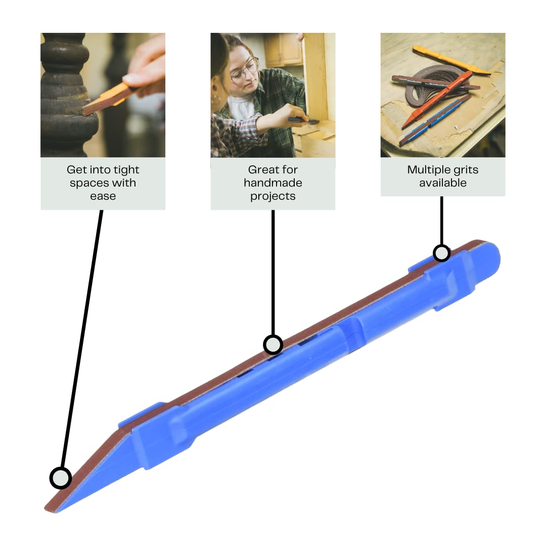 SANDING DETAILER 120-600 grit belts offer versatile finishing options