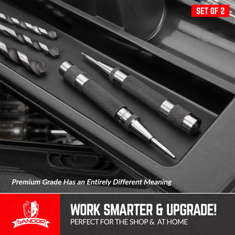 SANDOR two-pack center punches for versatile project use.