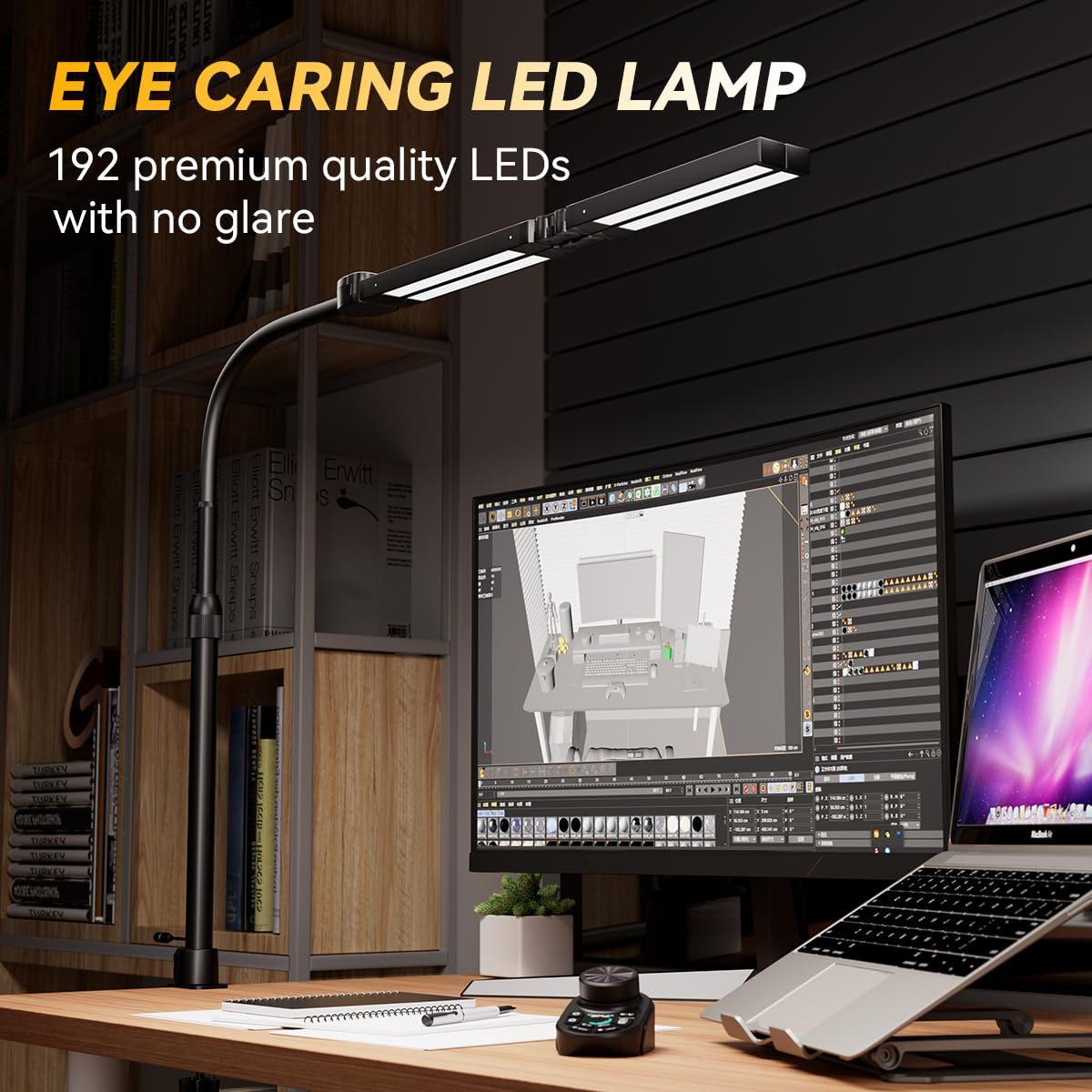 SANDROY VOLT flexible neck allows quick light direction for sewing or reading.
