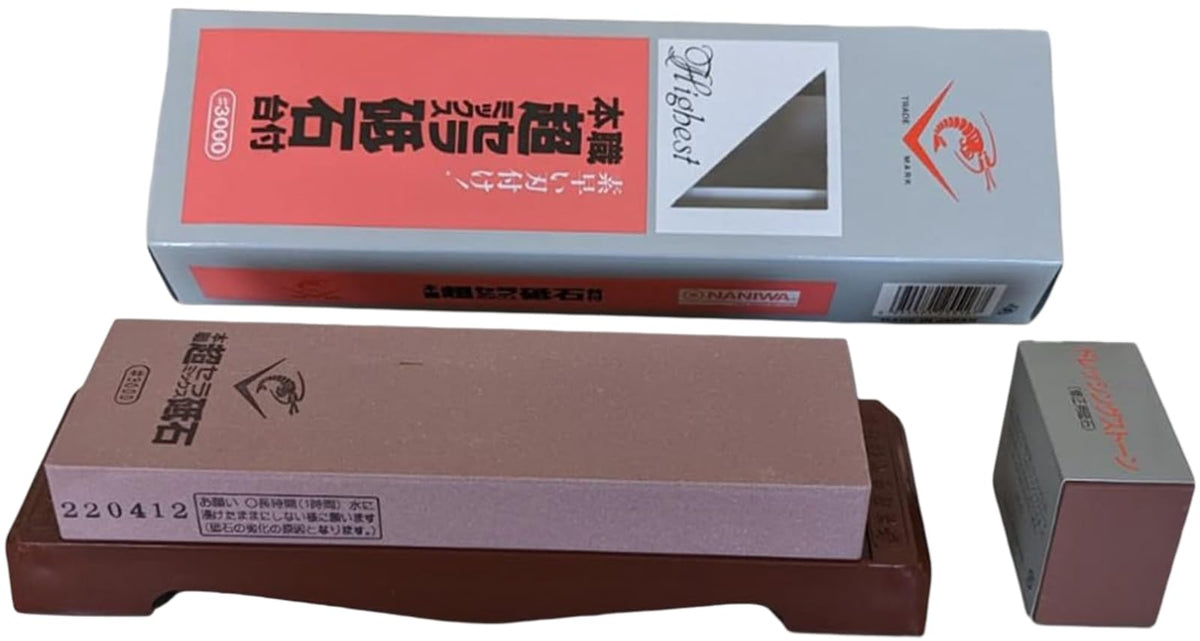 Sanelli Ambrogio Chosera 3000 grit stone with base for fast stainless sharpening
