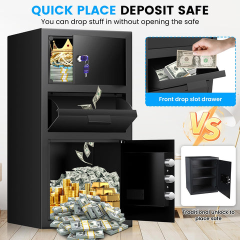 Sanfnz large-capacity interior highlights spacious storage for cash, reports, and envelopes.