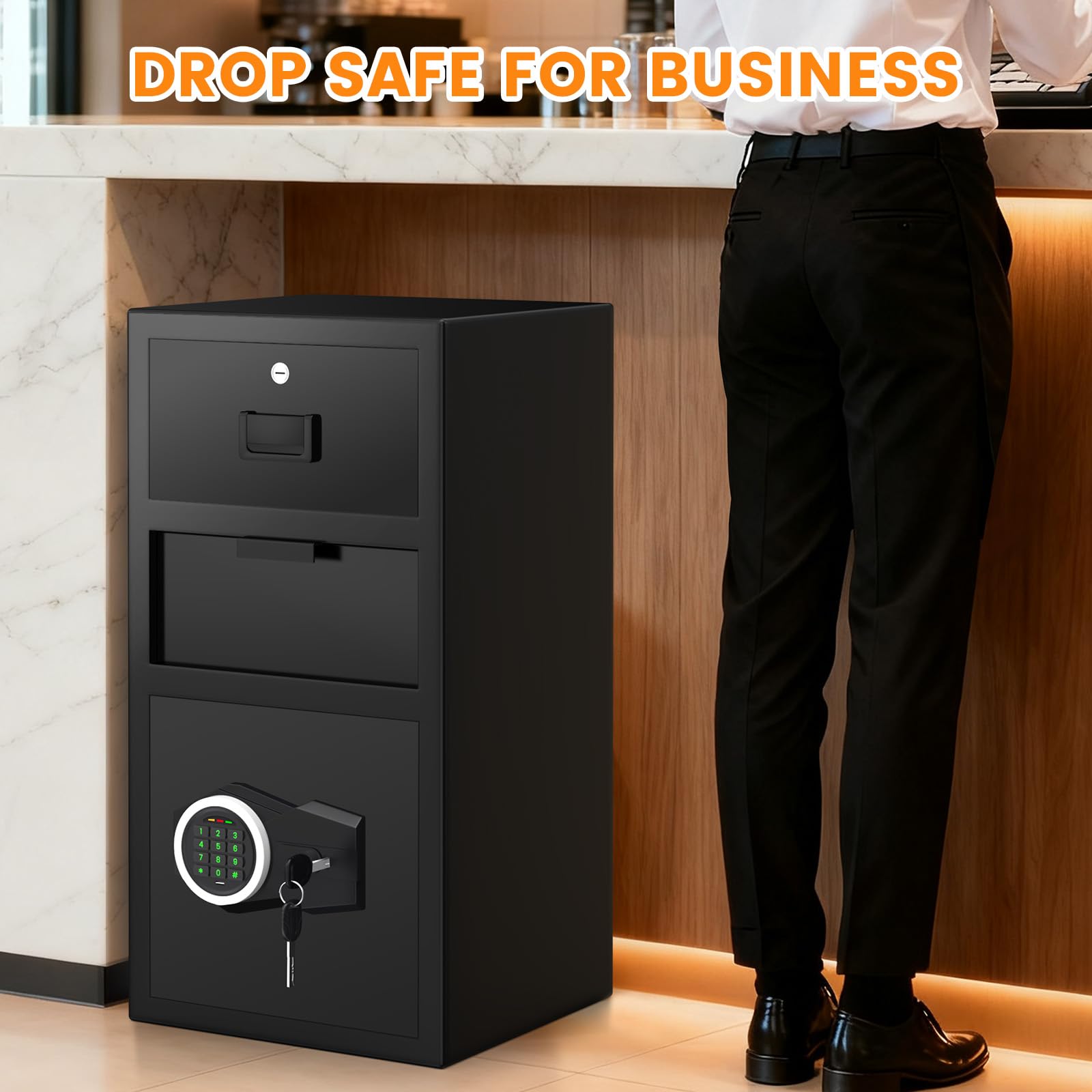 Sanfnz drop safe suitable for bars, hotels, offices, stores